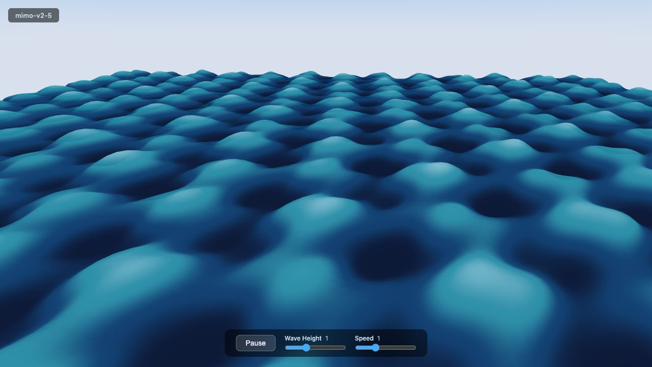 mimo-v2.5 ocean UI screenshot
